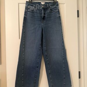 Good American wide leg crop jeans